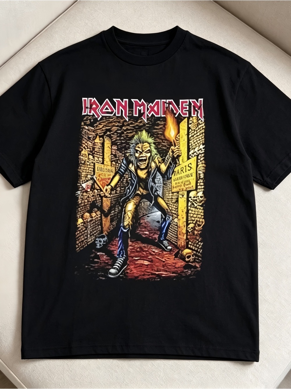 Iron Maiden Run For Your Lives World Tour 2025 France Women Men T-shirt Unisex